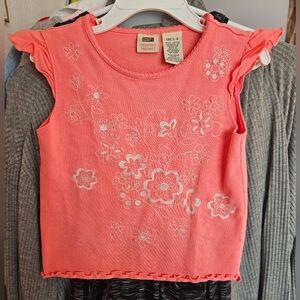 Girls' Faded Glory Peach Tee
